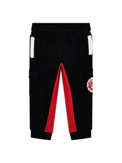 Pantalone jogger colorblock active rosso