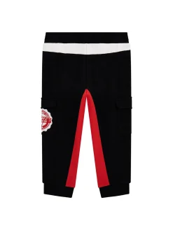 Pantalone jogger colorblock active rosso