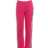 Pantalone jogger con logo Gj e fasce colorate fucsia