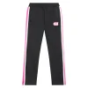 Pantalone jogger con logo Gj e fasce colorate nero