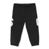 Pantalone jogger logo patch posteriore nero