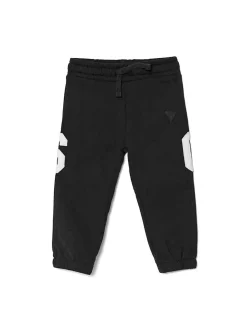 Pantalone jogger logo patch posteriore nero