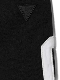 Pantalone jogger logo patch posteriore nero