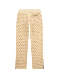 Pantalone jogger Mini Me stampa 4G allover beige/bianco