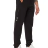 Pantalone jogger stampa logo laterale nero