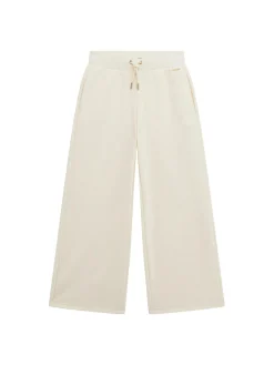 Pantalone joggimg logo allover panna
