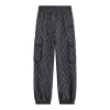 Pantalone Jogging cargo logo allover nero