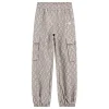 Pantalone Jogging cargo logo allover beige