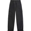 Pantalone jogging cargo logo cuore nero