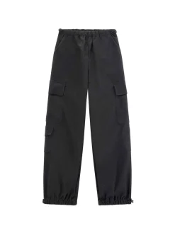 Pantalone jogging cargo logo cuore nero