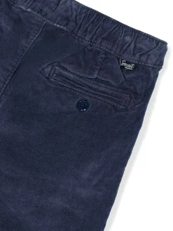 Pantalone jogging velluto blu scuro