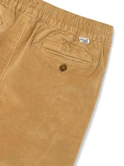 Pantalone jogging velluto beige