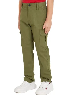 Pantalone kids cargo utility verde