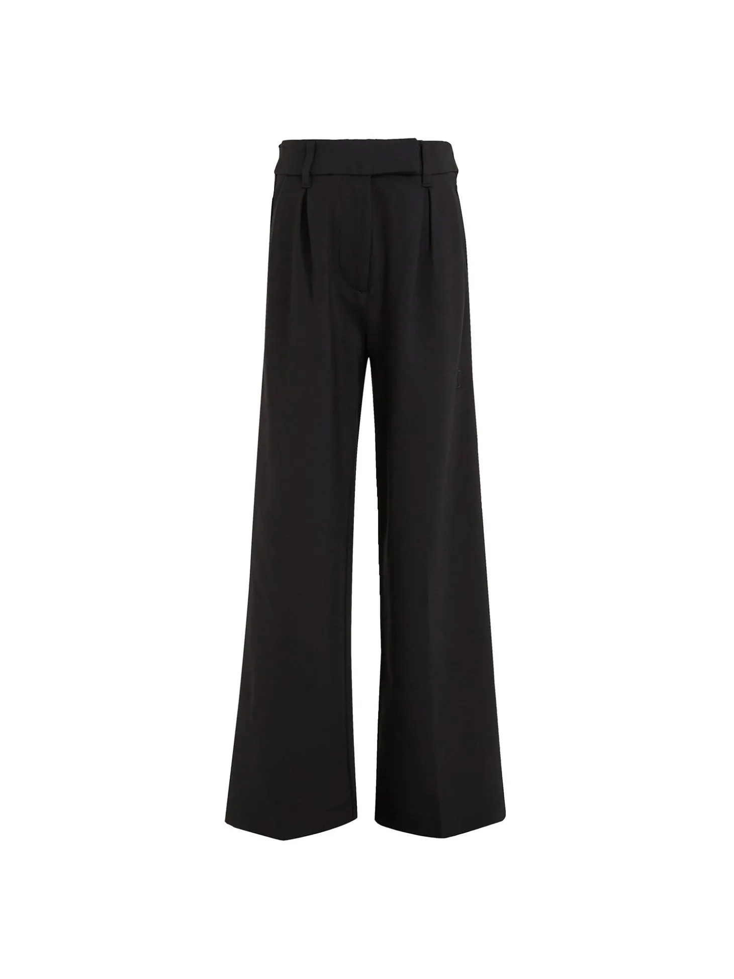 Pantalone kids palazzo con pinces nero
