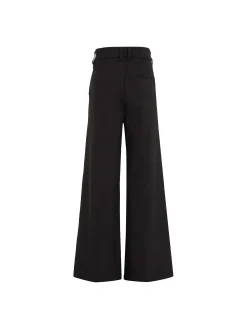 Pantalone kids palazzo con pinces nero