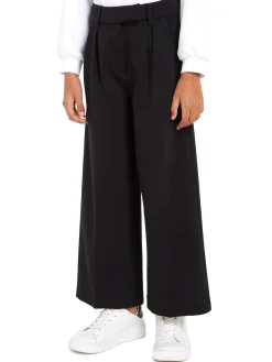 Pantalone kids palazzo con pinces nero