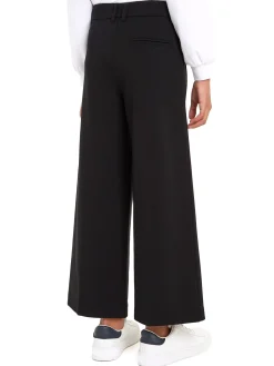 Pantalone kids palazzo con pinces nero