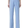 Pantalone linea dritta con vita alta