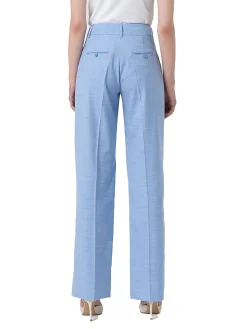 Pantalone linea dritta con vita alta