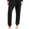 Pantalone logo strass nero