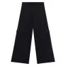 Pantalone modello cargo knitted nero