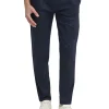 Pantalone modello chino tapered in sateen blu