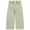 Pantalone mom rise verde chiaro