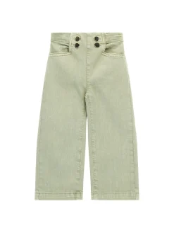 Pantalone mom rise verde chiaro