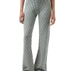 Pantalone morbido con logo salvia