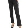 Pantalone stile jogger con coulisse e logo nero