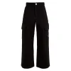 Pantalone teen cargo utility nero