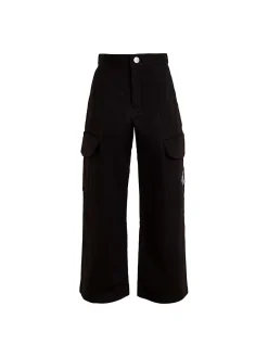 Pantalone teen cargo utility nero