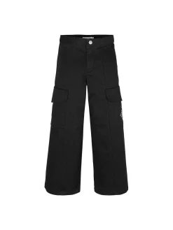 Pantalone teen cargo utility nero