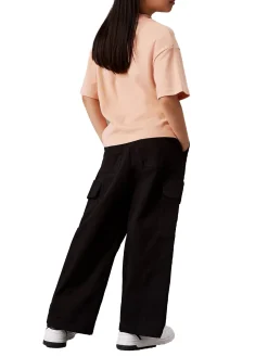 Pantalone teen cargo utility nero