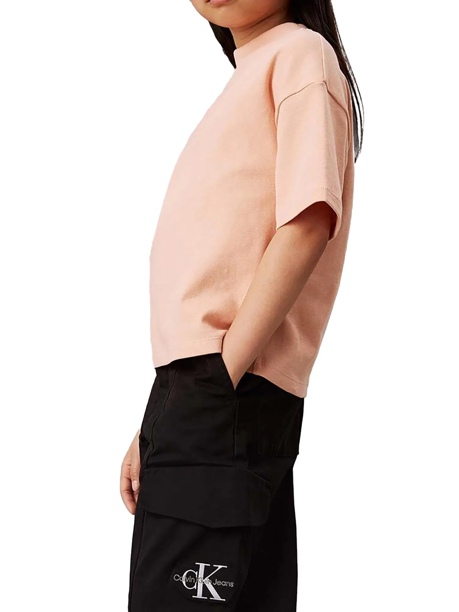 Pantalone teen cargo utility nero