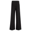 Pantalone teen palazzo con pinces nero