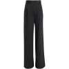 Pantalone teen wide leg in twill nero