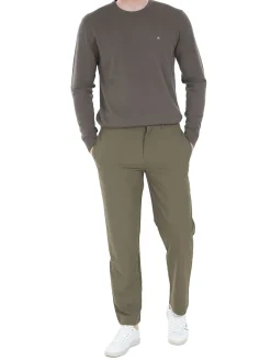 Pantalone 4way slim tapered verde