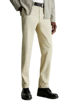 Pantaloni Chino con cintura beige