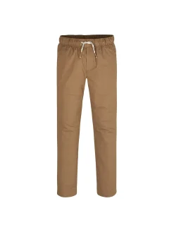 Pantaloni leggeri junior con coulisse moro