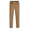 Pantaloni leggeri kids con coulisse moro