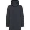 Parka Groff in tessuto tecnico blu