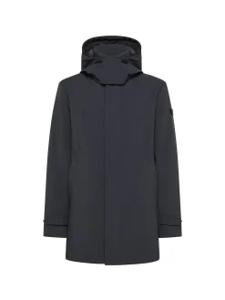 Parka Groff in tessuto tecnico blu