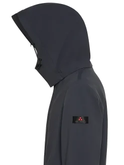 Parka Groff in tessuto tecnico blu