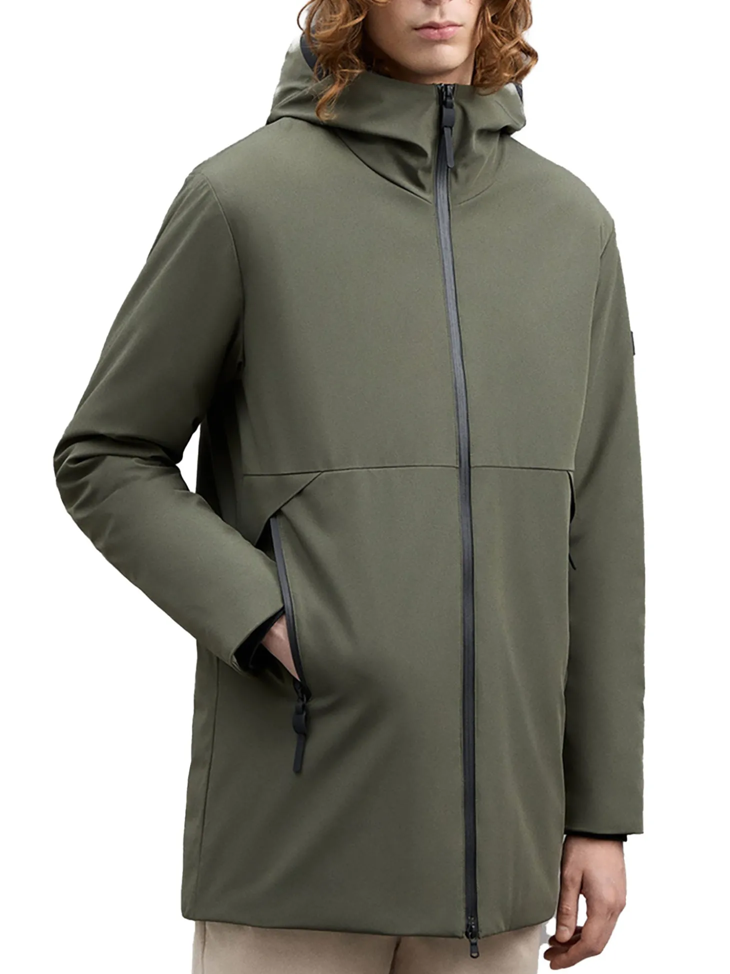 Parka Metide in tessuro Primaloft verde