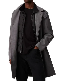 Parka technical lana grigio medio