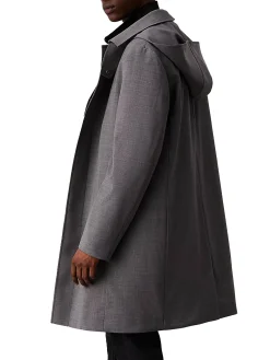 Parka technical lana grigio medio