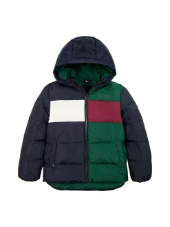 Piumino Teen colorblock tessuto ripstop multicolor