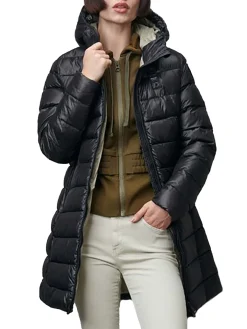 Piumino zip con cappuccio Adelaide bianco