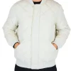 Piumino zip Rendina panna